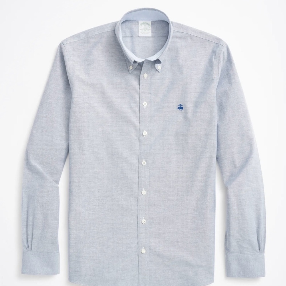 Brooks Brothers- Milano Non-Iron Oxford Button-Down Collar Sport Shirt